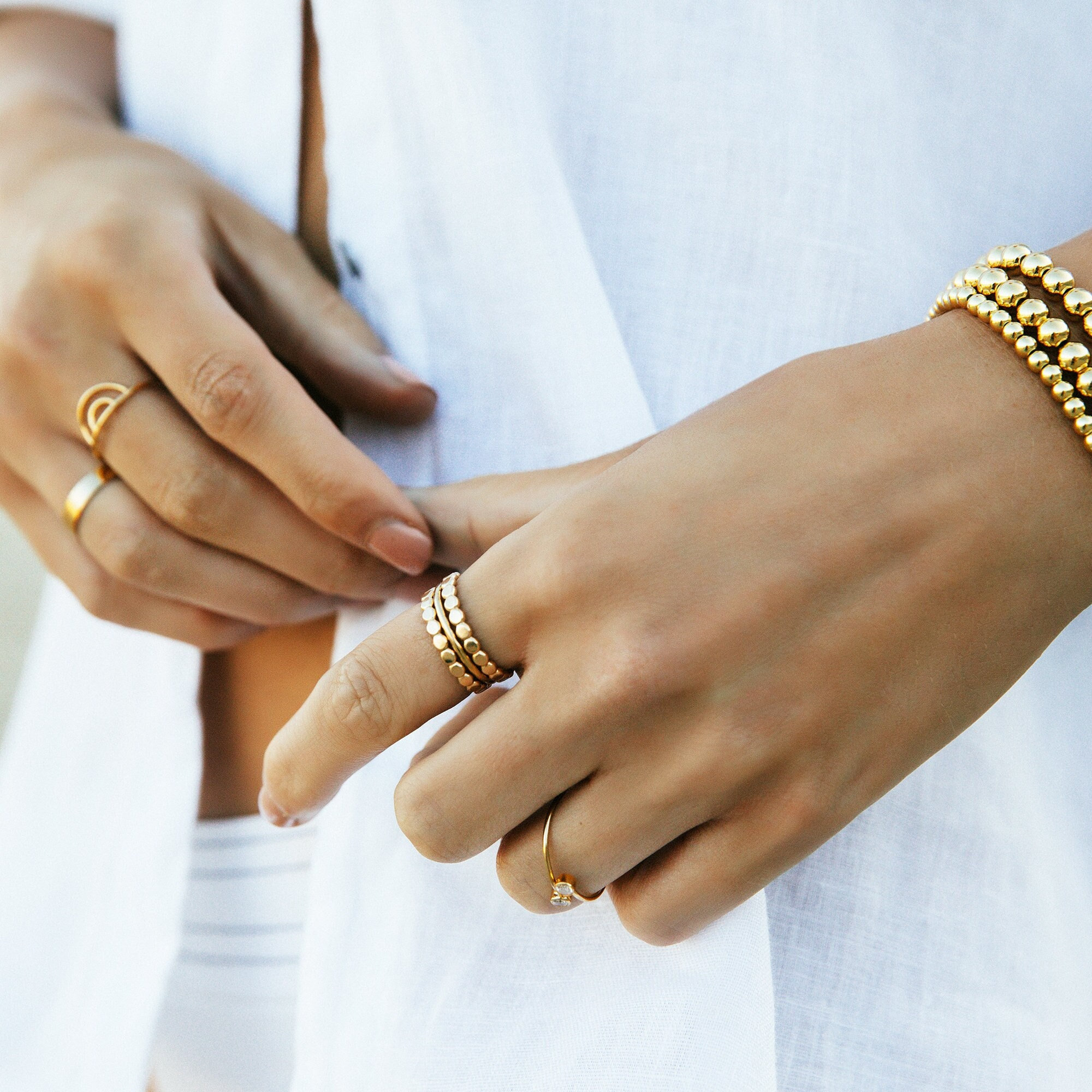 Missoma gold sale bond ring