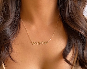 Elefantmammahalsband, mammahalsband, present till mamma, mamma och elefantungehalsband, present till nybliven mamma, present till henne
