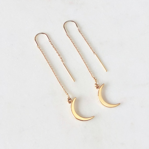 etsy crescent moon earrings