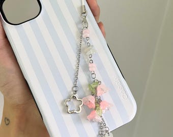 Pink Lily of the Valley Charm - Phone, Bag, Key Accessory