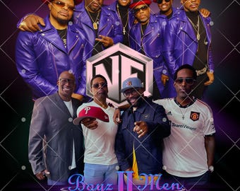 Neue Edition mit Boyz II Men PNG: T-Shirt Design (Digitaler Download)