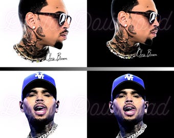 Chris Brown PNG: T-Shirt Design (Digital Download)