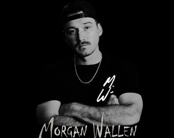 File PNG di Morgan Wallen: pronto per la stampa su maglietta (download digitale)
