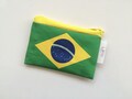 Brasil flag wallet, Brazil flag zipper pouch with the flag of Brasil - comes in Various sizes product logo