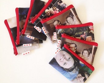 Custom Photo Wallet, The perfect gift for everyone, gift idea for mom, dad, kids, parents, Custom Photo zipper pouch, Christmas gift