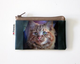 Custom Cat Portrait Coin Purse, Best Gift For Pet Owners, Cat Lovers Gift, Personalized Coin Purse With a Photo of Your Cat, Dog, Pet