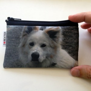 Custom Dog portrait wallet  - Best gift for Dog lovers - pet owners - personalized coin purse with photo of your dog cat pet