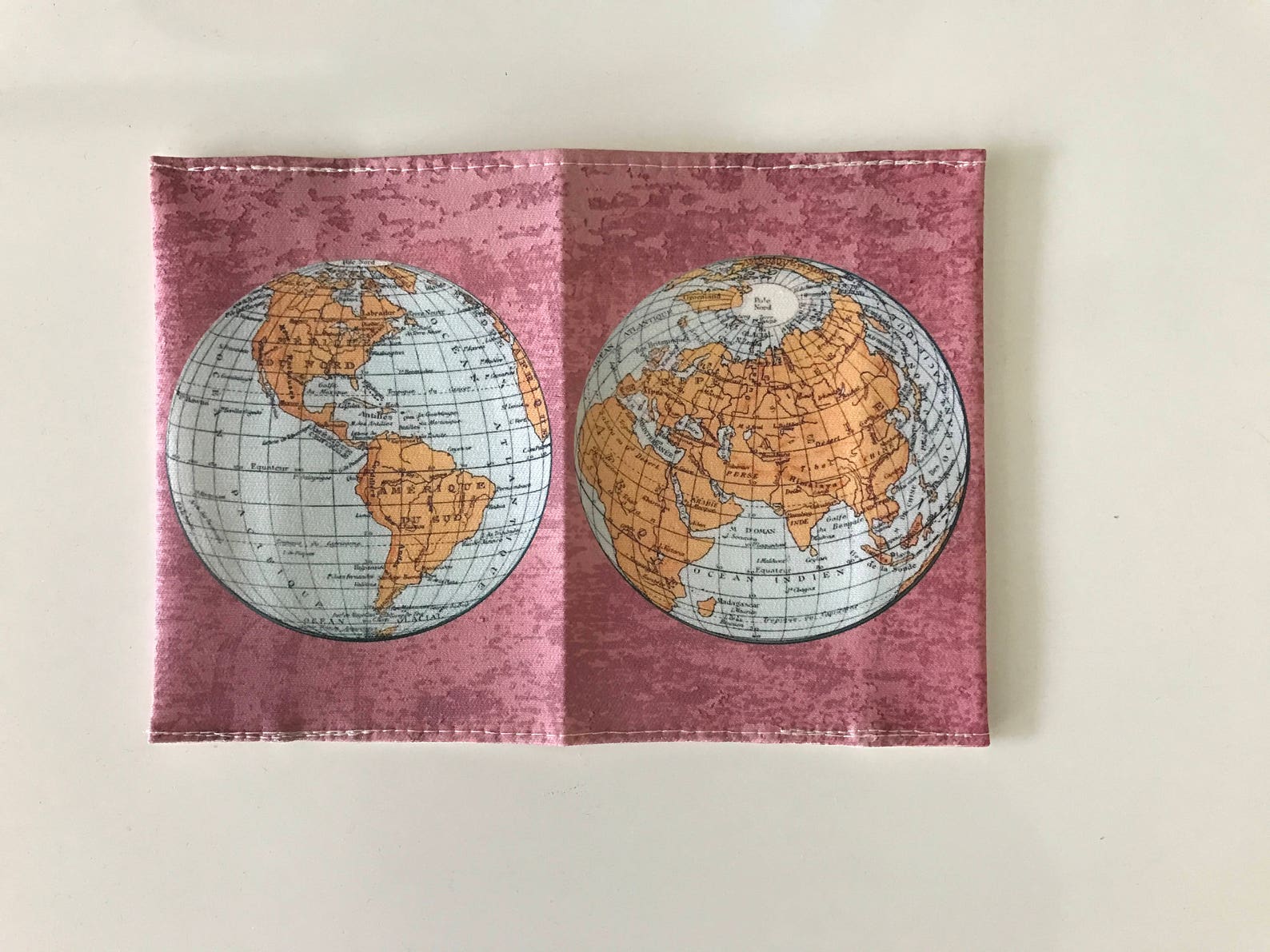 World Map Passport Cover Passport Case With a Print of an - Etsy