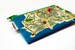 Coin purse wallet colorfull and unique with BRASIL map printed on it - Souvenir from Rio and Salvador - Carnaval - Map pattern coin purse 