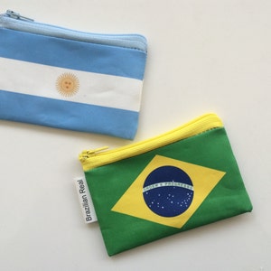 Flag Coin Purse, Zipper Travel Purse, Travel Wallet With Zipper, Wallet For Coins And Bills, US Dollars, GB Pounds, European Euros and more. image 5