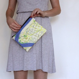 Cartera con la mapa del Shanghai China