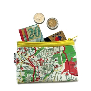 Coin purse wallet zipper pouch JERUSALEM map wallet souvenir from Israel the holy land