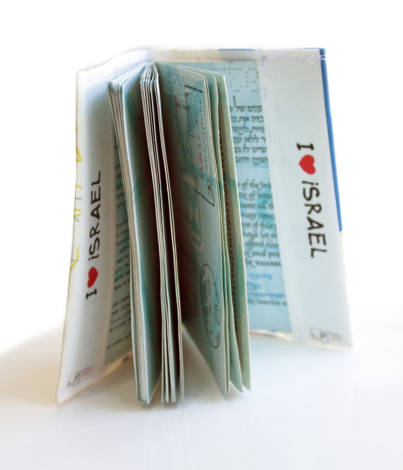 Carte d'Israël, étui pour passeport, porte-passeport, étui pour passeport, cadeau pour les voyageurs, fabriqué en Israël, terre sainte, amour d'Israël. image 3
