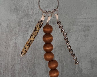 Trio Texture Keychain / Bag Charm