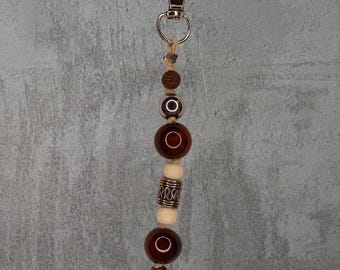 Chestnut Orbit Keychain / Bag Charm