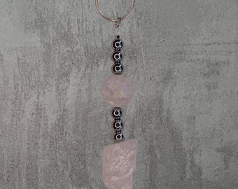 Quartz & Chrome Keychain / Bag Charm - B6