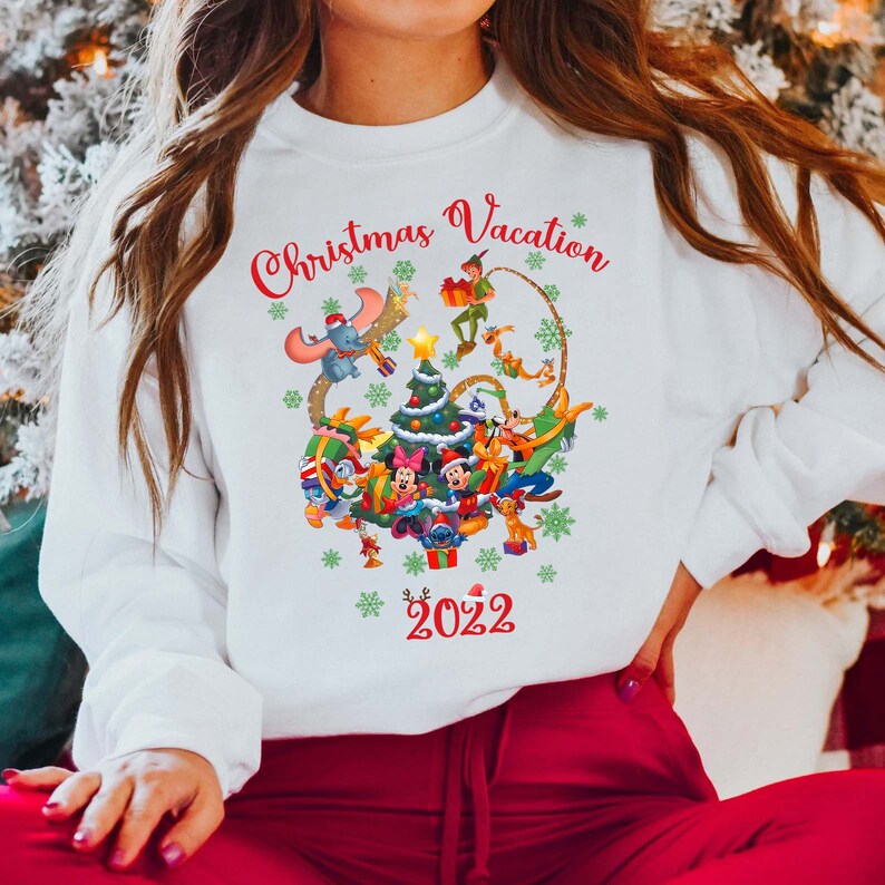 2022 Christmas Vacation Christmas Vacation 2022 Sweatshirt Disney Characters Etsy