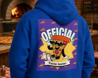 Officiële Taste Taster-hoodie, grappig sweatshirt met pizzaliefhebber