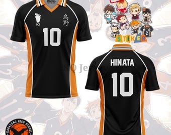 Customizable Karasuno Volleyball Jersey – Haikyuu Cosplay Sports Uniform