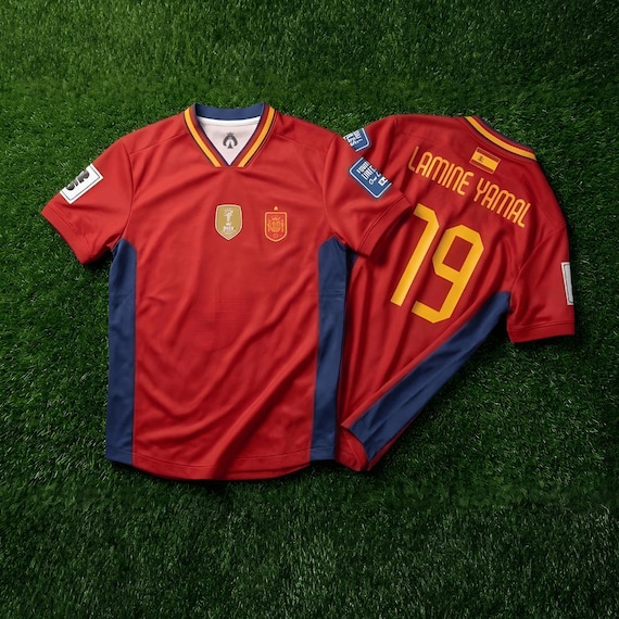 Customizable Spain National Team Inspired Jersey - Unisex Dryfit