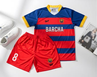 Blue Lock Barcha Jersey: custom uniseks voetbal-T-shirt