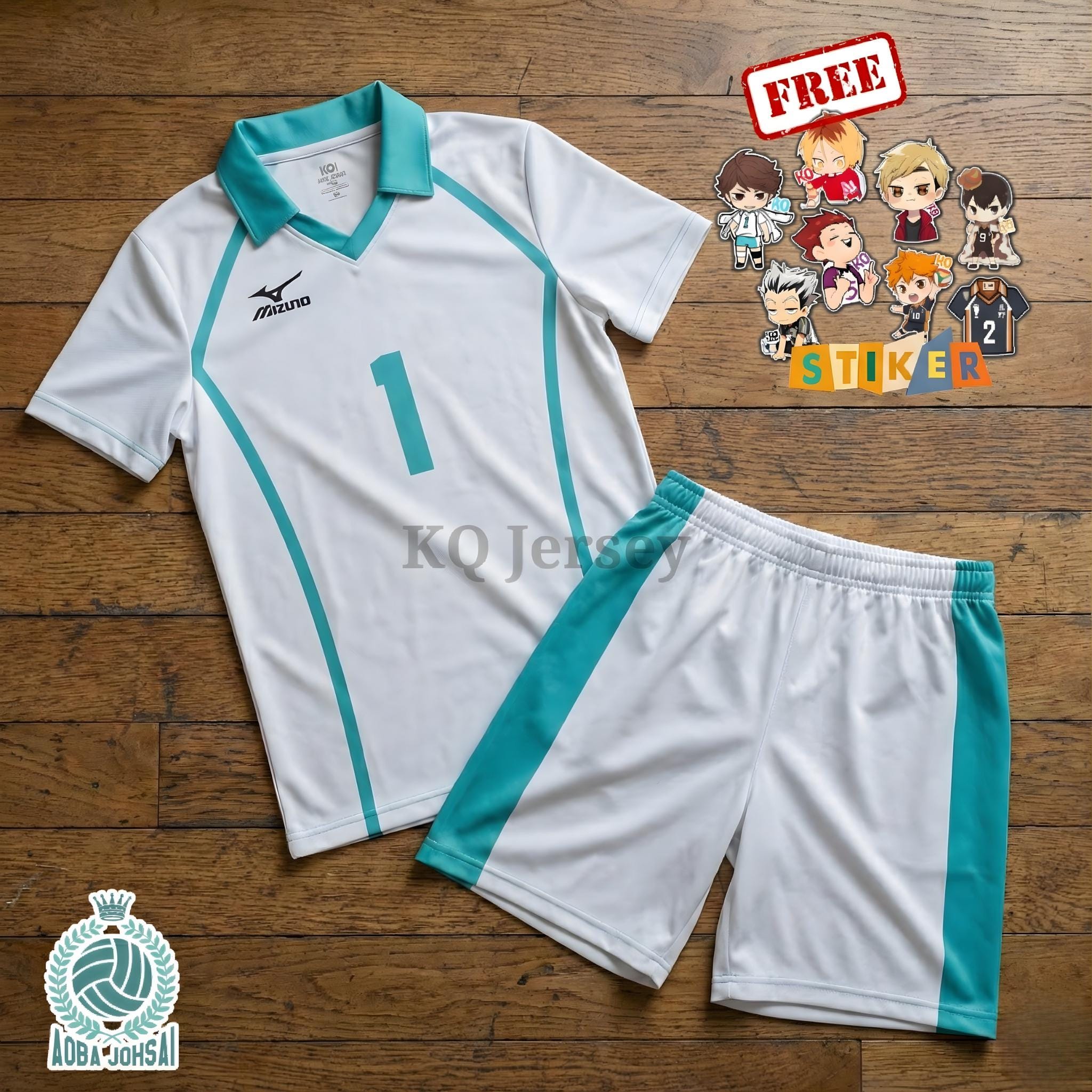 Aoba Johsai Haikyuu Jersey – Custom Volleyball Team Cosplay - Etsy