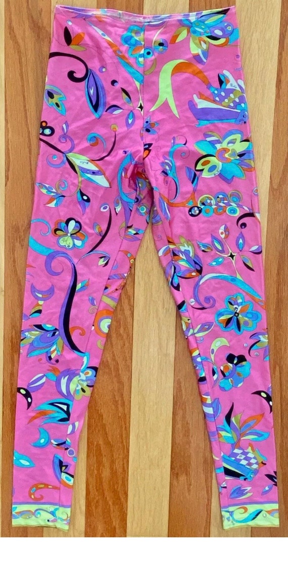 rare vintage 1980s EMILIO PUCCI colorful Lycra leggin… - Gem