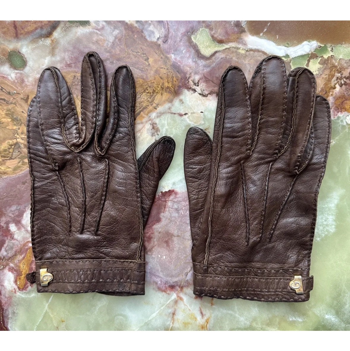 Gucci Leather Gloves - Etsy