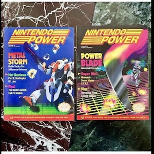 1991 NINTENDO POWER magazines volumes 22 23 Metal Storm Power Blade w/ poster