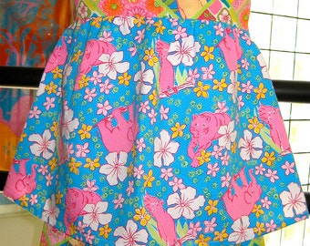 Palm Beach Jungle Pique Shorts Outfit, Meisjes Maat 8