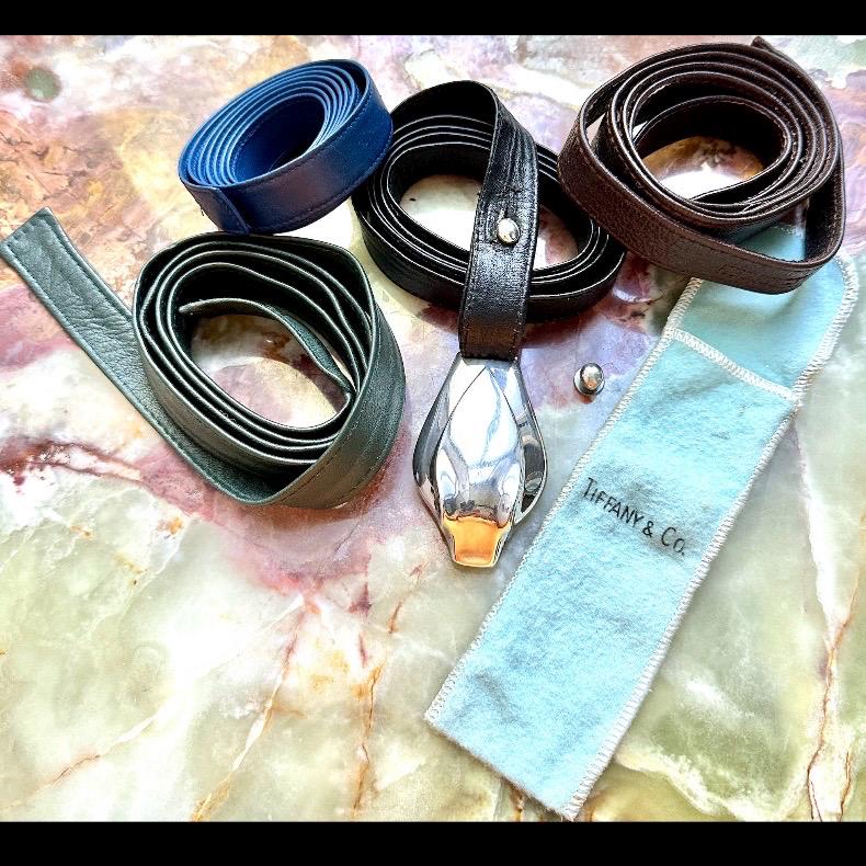 Tiffany ティファニー ビンテージベルト・バックル エルサペレッティ Tiffany & Co. - Tiffany&Co. エルサペレッティ ビッグ オープン