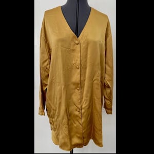 abito da notte chic vintage anni &#39;90 VICTORIAS SECRET Gold Label 100% seta M/L