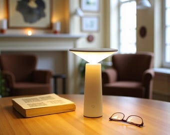 Lámpara de mesa LED escandinava: luz nocturna minimalista recargable por USB