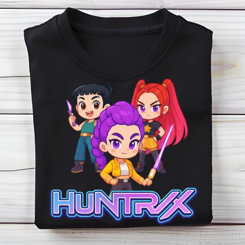 Buy Huntrix Kpop Demon Hunters Png Bundle, Kpop Idol Group Png Design ...