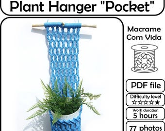 Beginner Macrame Plant Hanger Pattern (PDF)