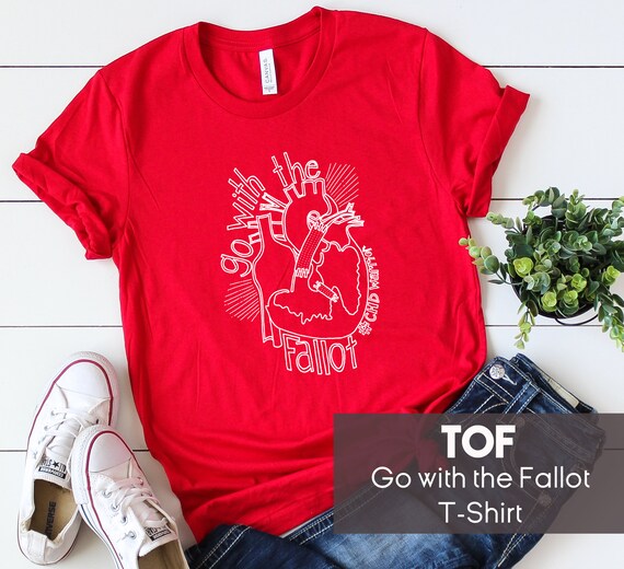 Chd Warrior Shirt Tof Go With The Fallot Congenital Heart Etsy