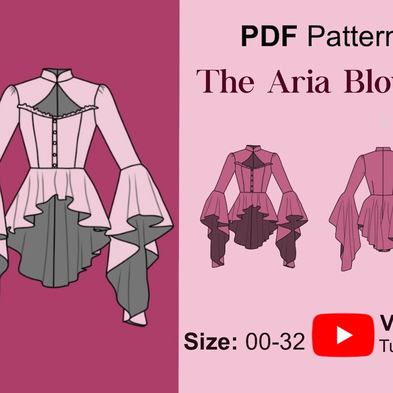 Easy Robe Sewing Pattern Fantasy Blouse Patterns - Etsy