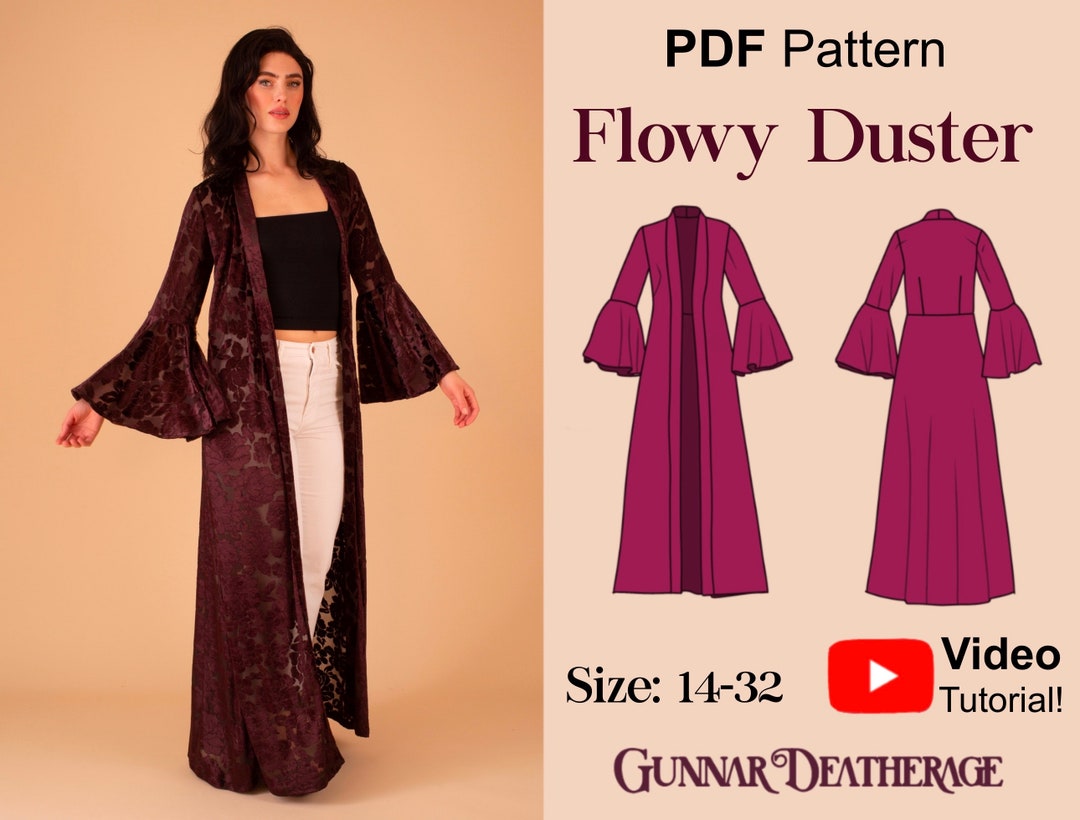 Light-weight Maxi Robe | INSTANT DOWNLOAD | Duster Kimono