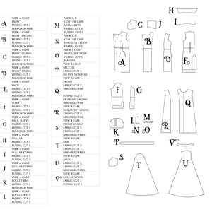 Trench Coat and Cape INSTANT DOWNLOAD Printable Sewing Pattern Easy Sewing Pattern Gender Neutral Vintage Inspired Coat and Cloak image 10