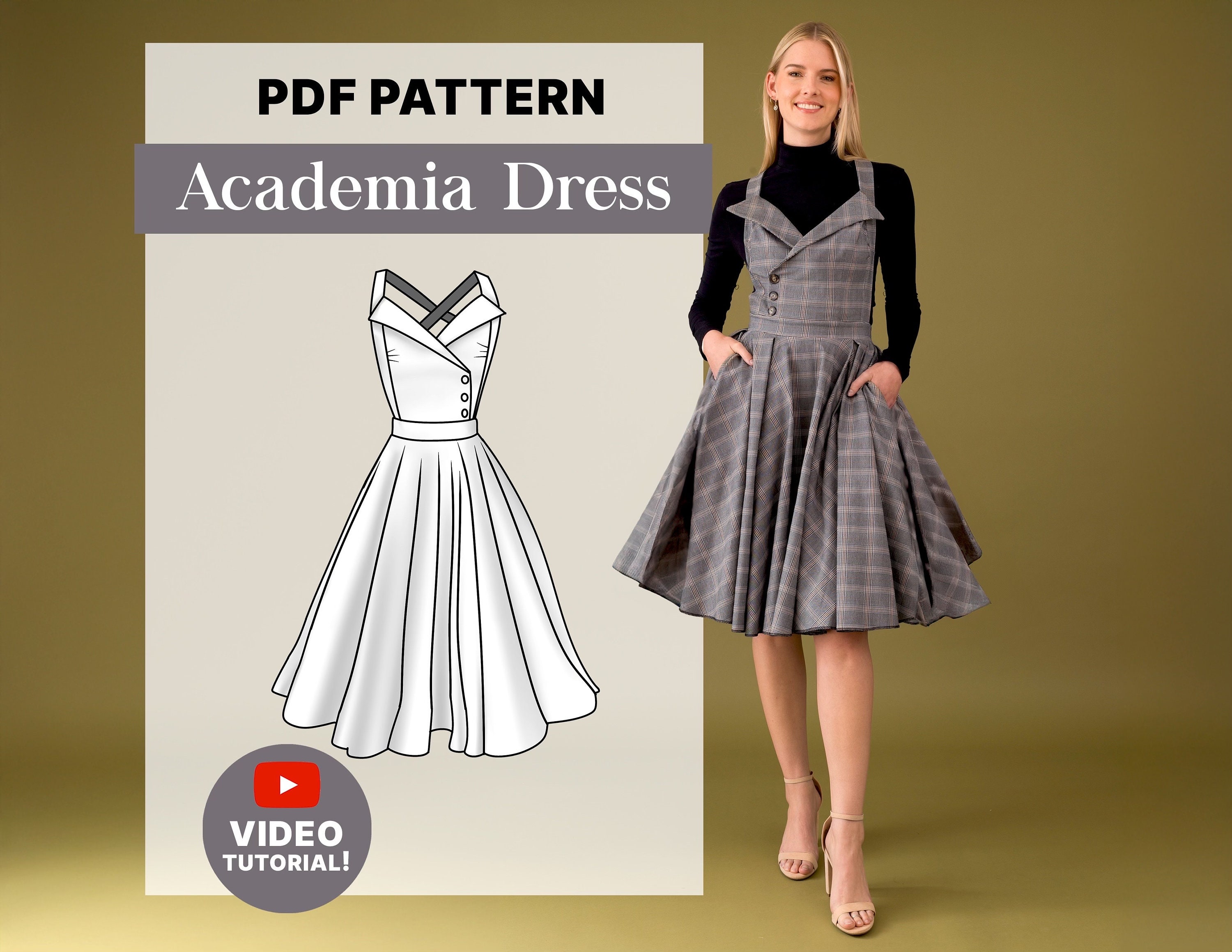 1950's a Line Dress - Etsy
