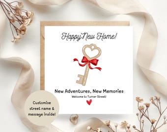 Personalised New Home Card | Housewarming | First Home | Keepsake