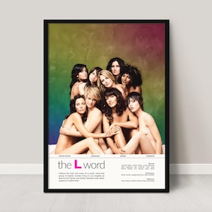 Original-Poster zu „The L Word“ | Bette-Tina-Wandbild | Ikone der lesbischen TV-Serie | Geschenk für queere Frauen | Digitaler Download Bild 2