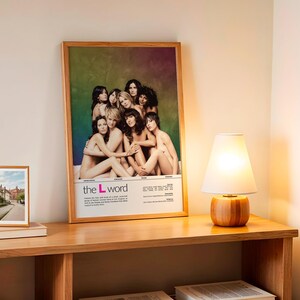 Original-Poster zu „The L Word“ | Bette-Tina-Wandbild | Ikone der lesbischen TV-Serie | Geschenk für queere Frauen | Digitaler Download Bild 4