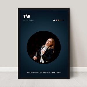 Poster TÁR Cate Blanchett Direttore d'orchestra Stampa / Film drammatico lesbico Arte / Decorazione murale di musica classica / Regalo Sapphic WLW / Download digitale