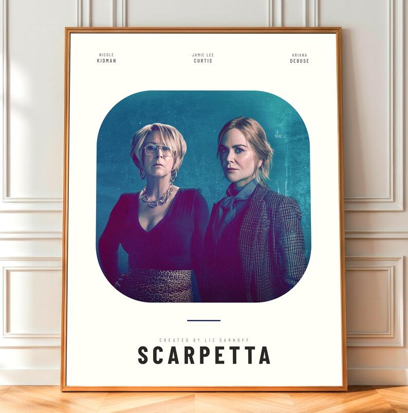 Scarpetta Poster TV Series Print | Nicole Kidman Jamie Lee Curtis | Crime Thriller Wall Art | Medical Examiner Gift | Digital Download image 1