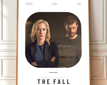 Der Herbst BBQ Poster | Gillian Anderson Jamie Dornan | Krimi Thriller Poster | Stella Gibson Wand Kunst | Digitaler Download