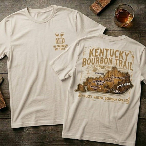 Kentucky Bourbon Trail Shirt, Whiskey Lover Gift for Men, Vintage Distillery Tour T-Shirt, Bourbon Enthusiast Tee, Southern Spirits Apparel