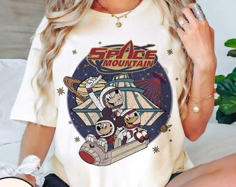 Vintage Disney Space Mountain Shirt, Retro Disney Astronaut Shirt,Vintage Disney Shirt,Walt Disney World Shirt,Disney Trip Shirt,Disneyland