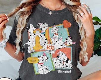 Vintage 90's VTG 101 Dalmatians Disneyland retro T-shirt, Retro Disney World Shirt, Disney Trip, Disneyland matching, Comfort Color shirt