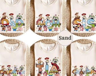 Custom Toy Story Birthday Shirt, Personalize Toy Story Shirt, Toy Story Dad Mom Shirt, Woody Buzz Lightyear shirt, Custom Name Toy story